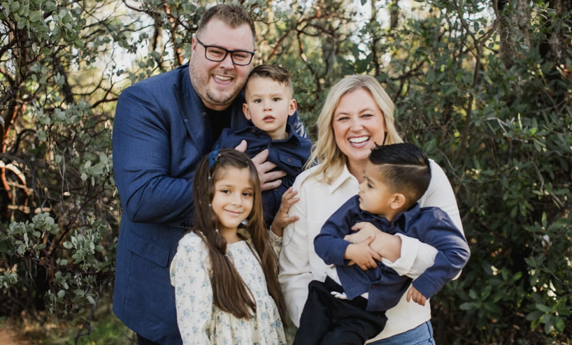 Micheal "Miller" with his family